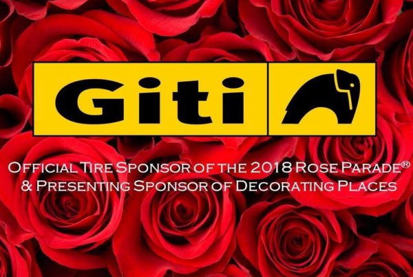 Official Tire Sponsor of the 129th Rose Parade